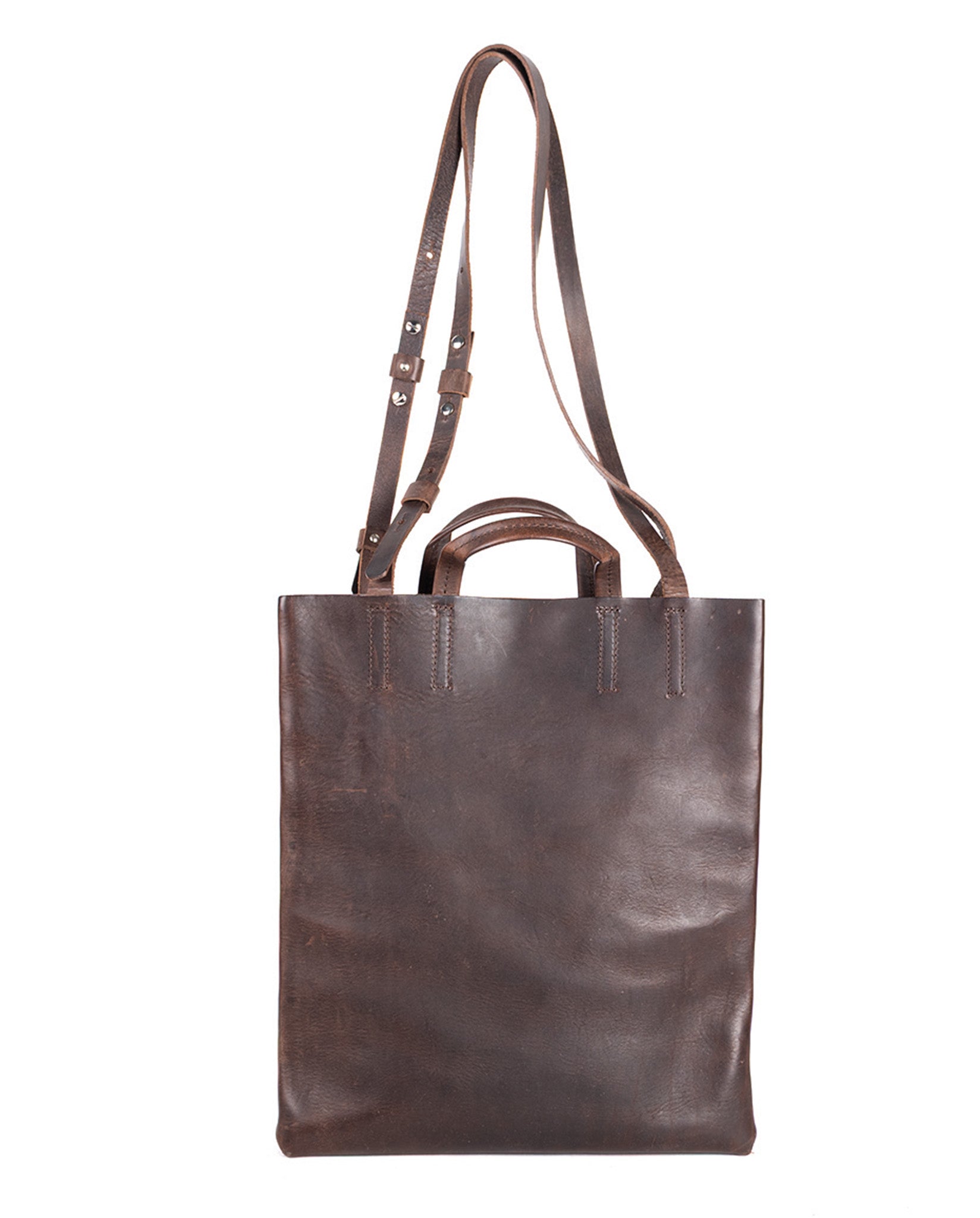 Kraud Leather paperbag shopper up
