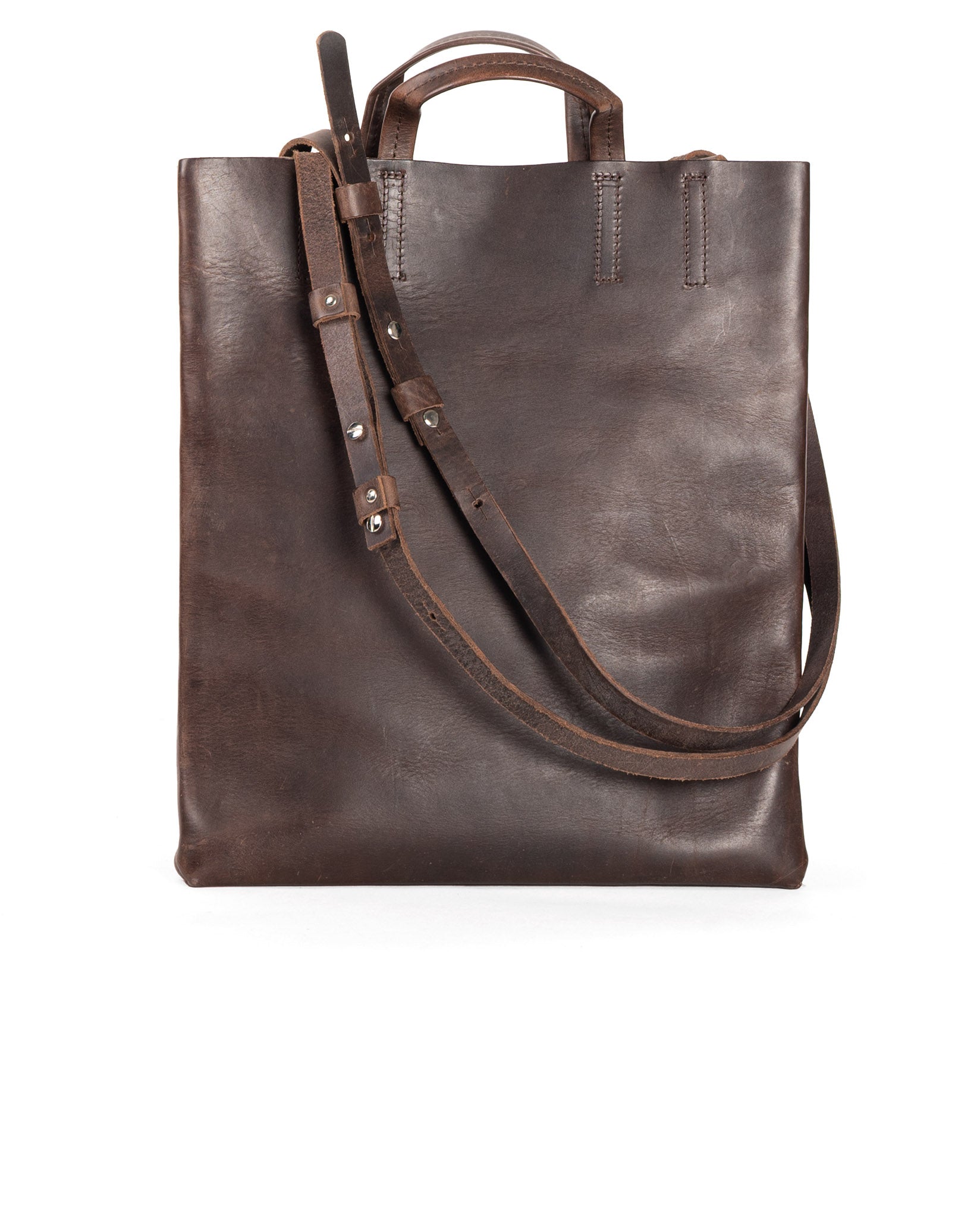 Kraud Leather paperbag shopper up