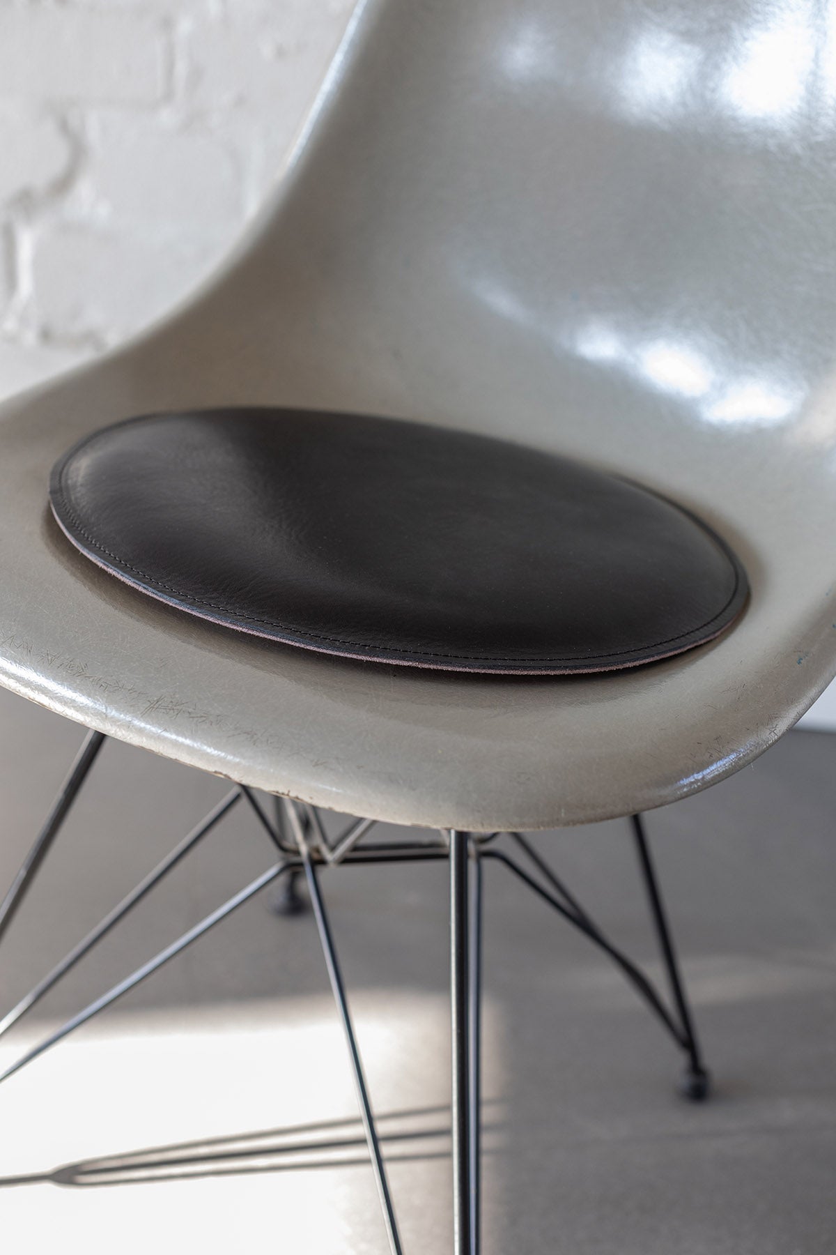 Leather pad Leather pad round