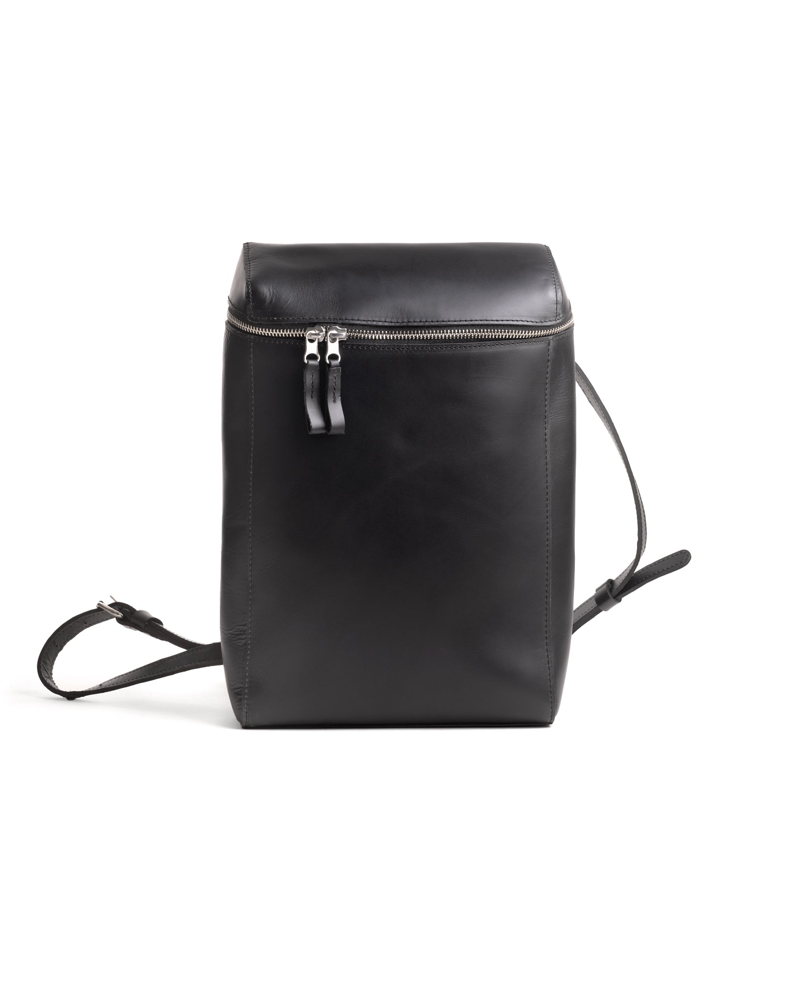 black leather box backpack box Backpack